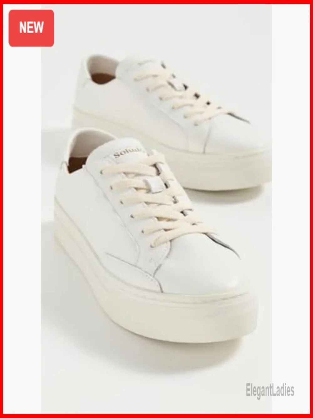 Platform Sneakers with Removable Insole, Rubber Sole